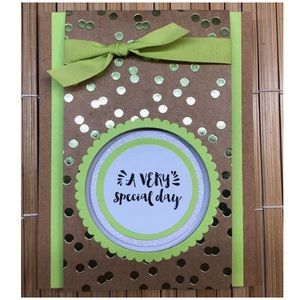 Handmade “A Very Special Day” Polka Dot Card